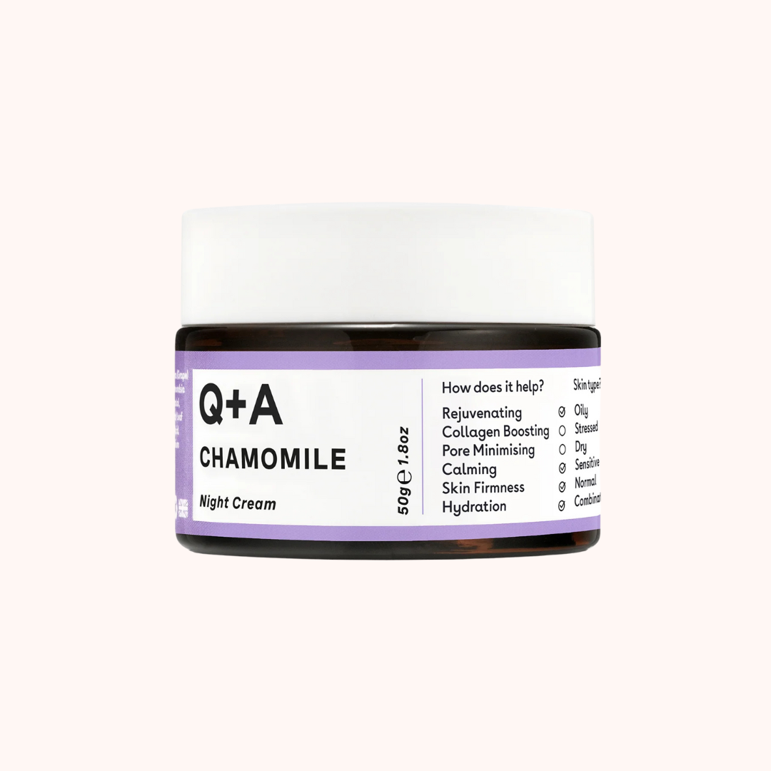 Q+A Chamomile Night Facial Cream 50g