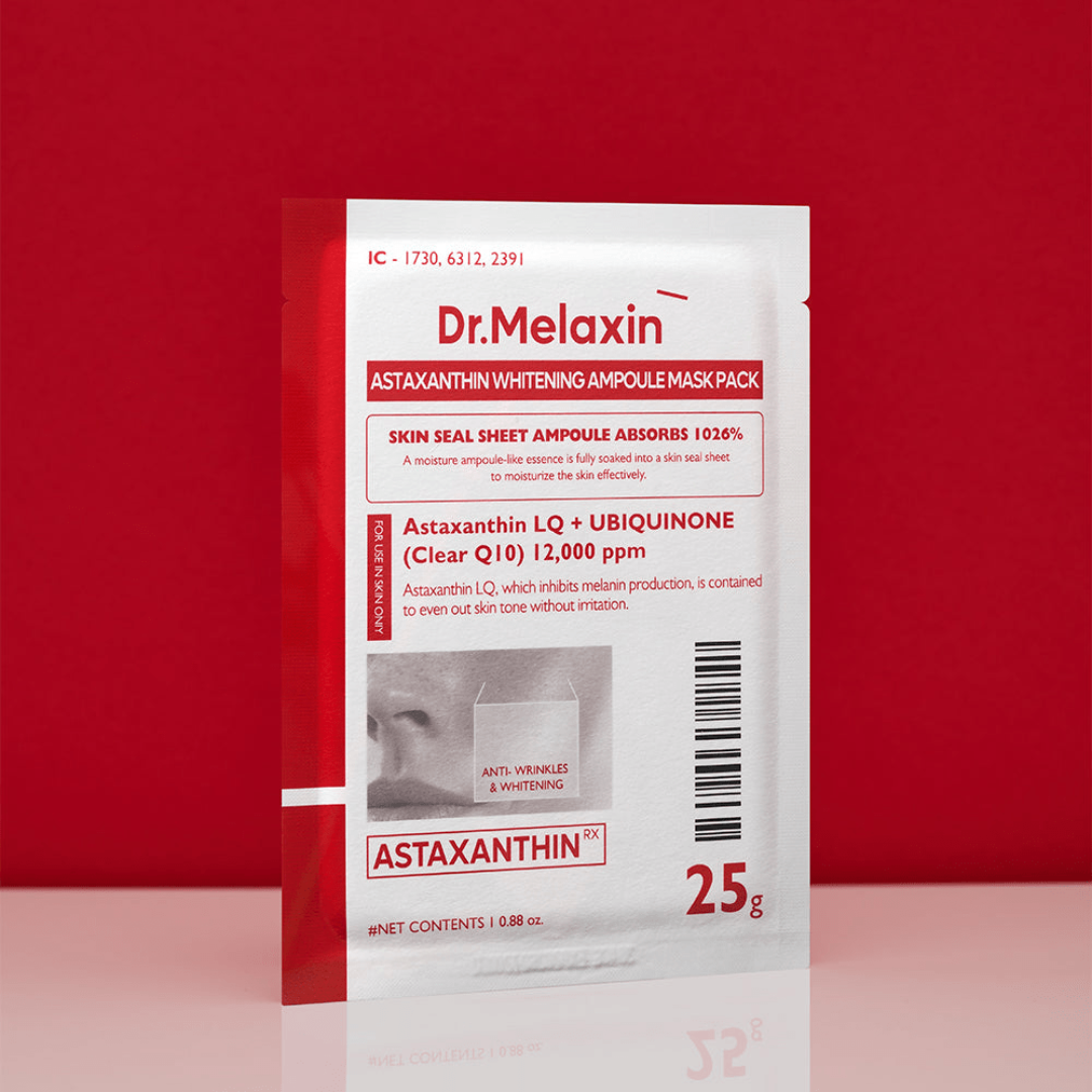 Dr. Melaxin Astaxanthin Whitening Ampoule Sheet Mask 25g