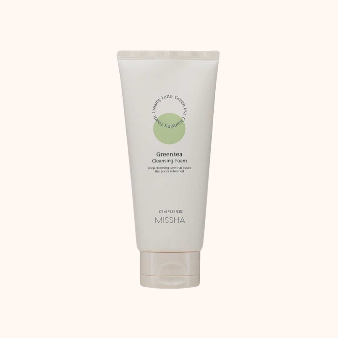 Missha Creamy Latte Cleansing Foam Green Tea 172ml