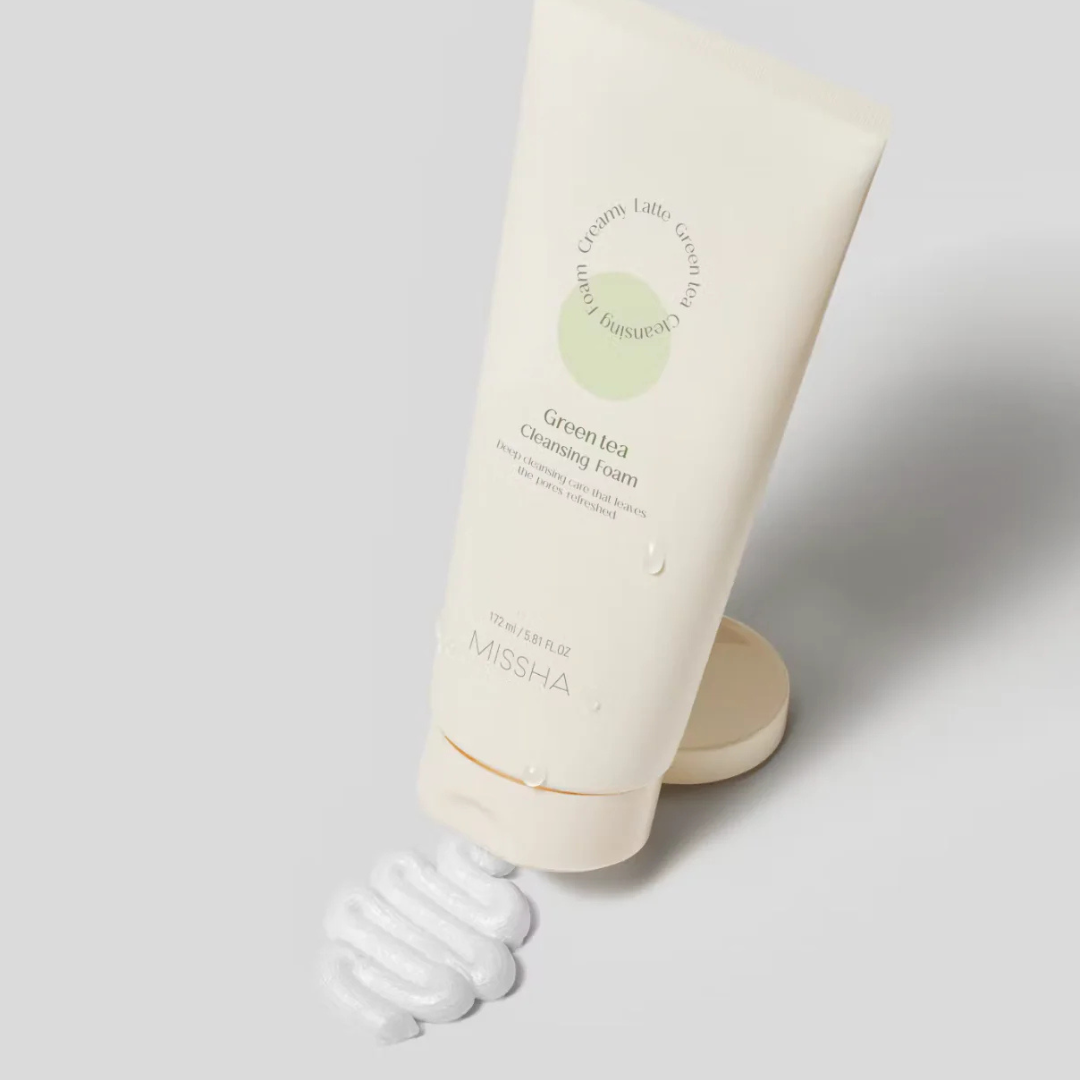 Missha Creamy Latte Cleansing Foam Green Tea 172ml