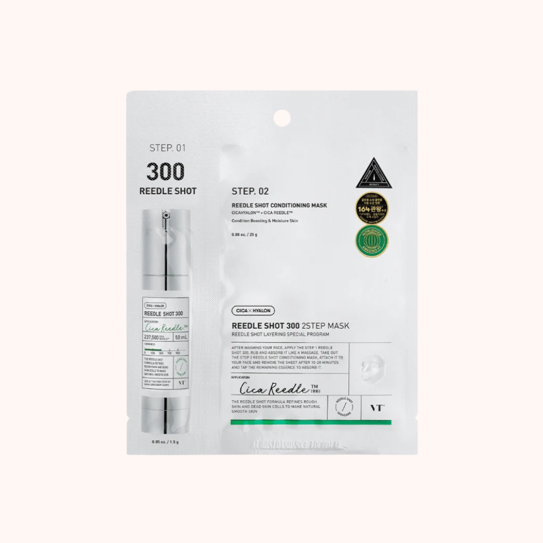 VT Cosmetics Reedle Shot 300 2Step Sheet Mask 25g