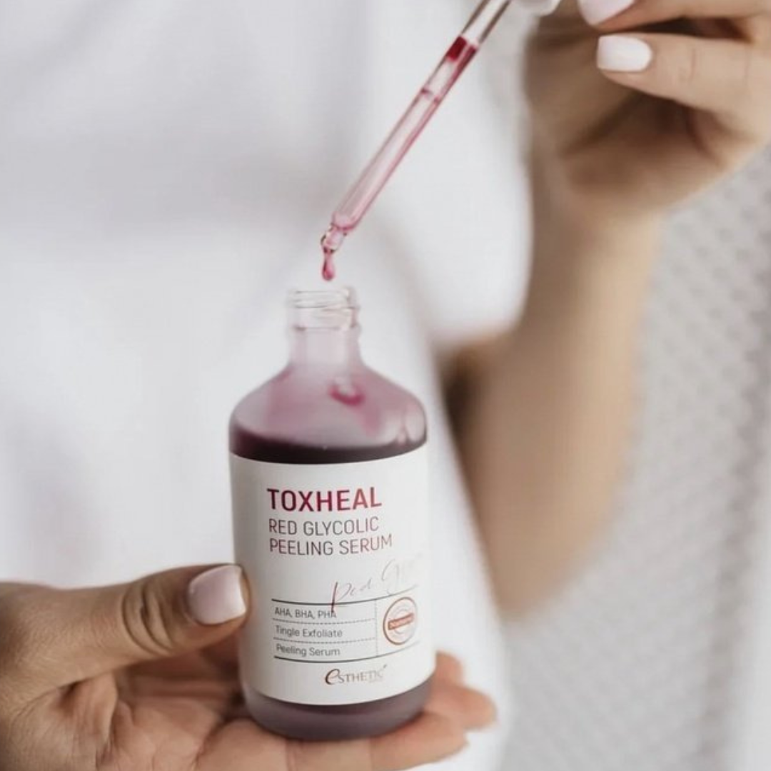 Esthetic House Toxheal Red Glycolic Peeling - Отшелушивающая сыворотка 100мл