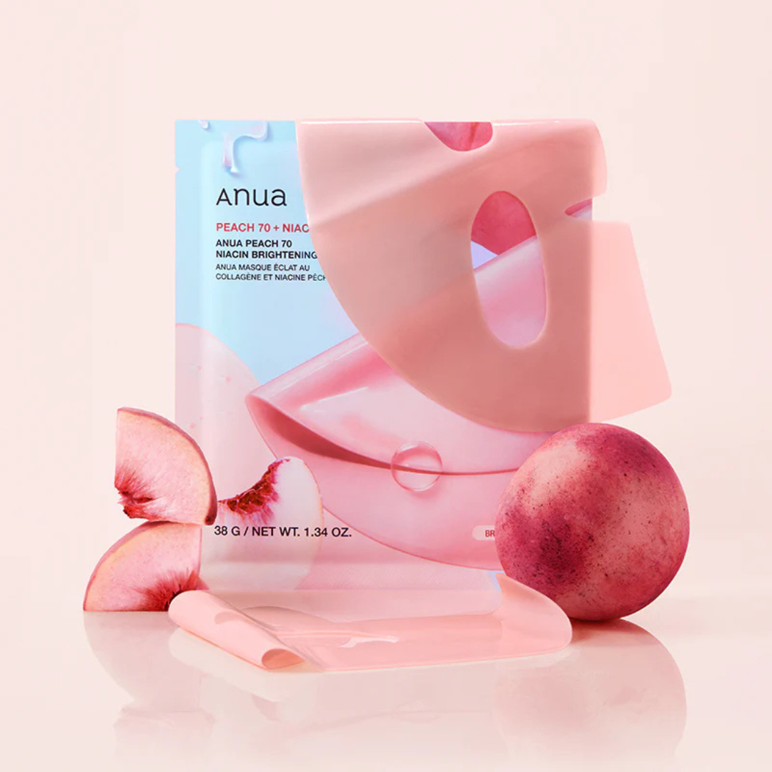 Anua Peach 70 Niacin Brightening Collagen Mask - Hydrogeelinaamio