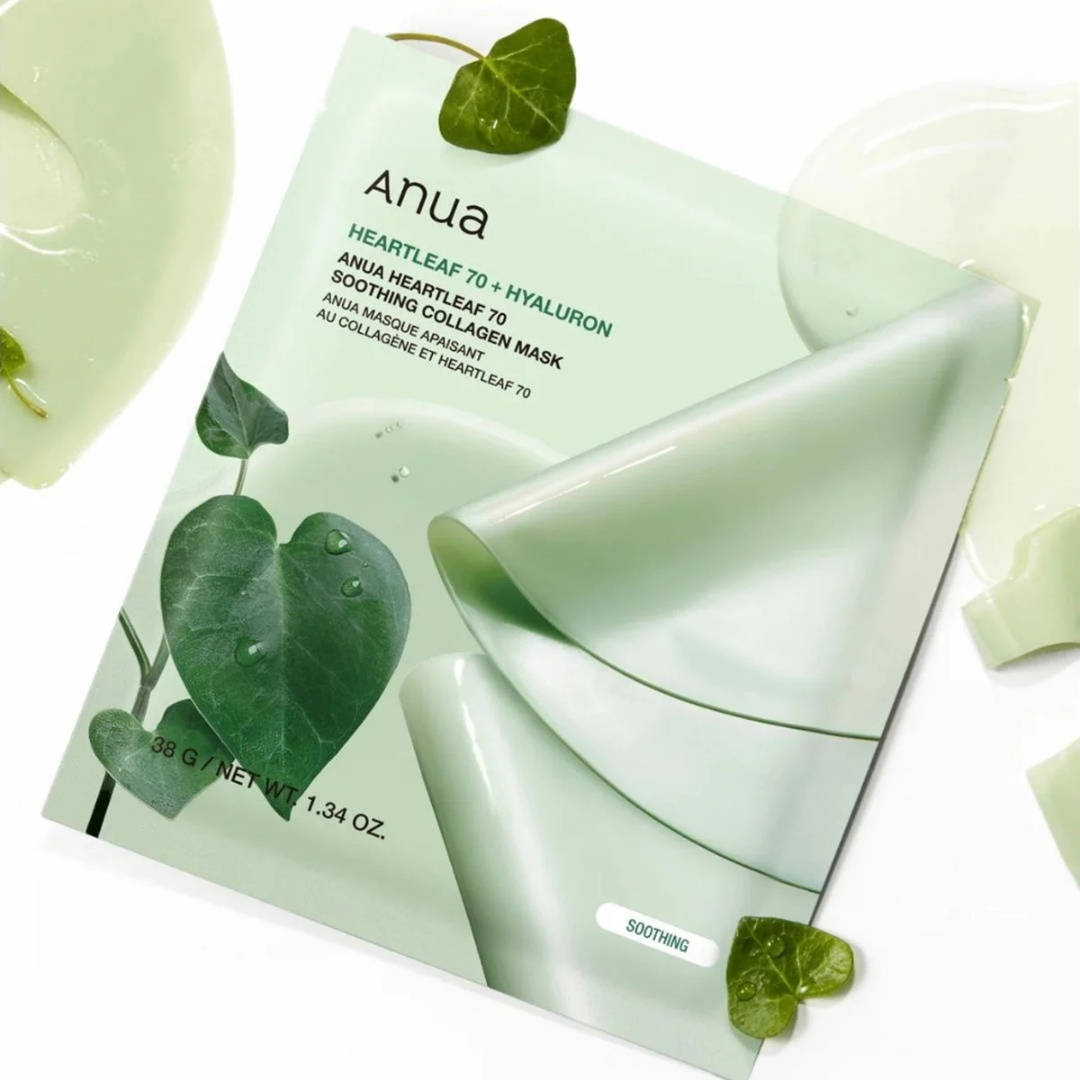 Anua Heartleaf 70 Soothing Collagen Mask - Hydrogeelinaamio