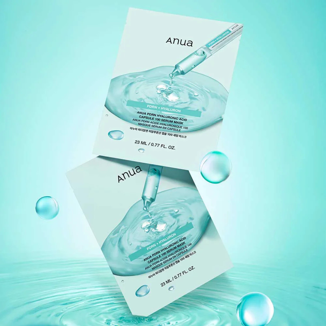 Anua PDRN Hyaluronic Acid Capsule 100 Serum Mask - Kosteuttava kangasnaamio