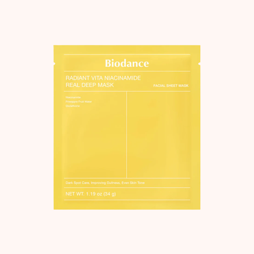 Biodance Radiant Vita Niacinamide Real Deep Mask - Maschera in idrogel 34g