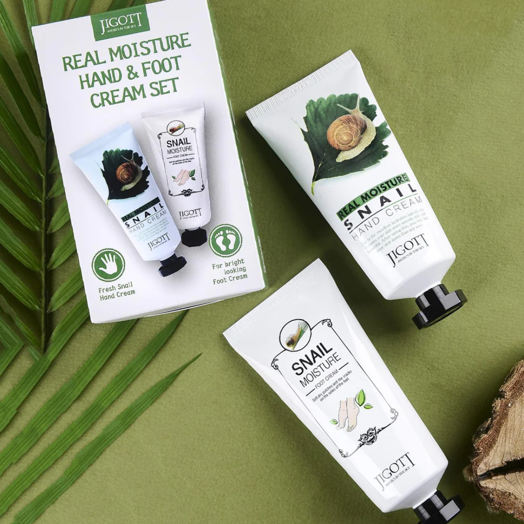 Jigott Real Moisture Hand & Foot Cream Set (100ml+100ml)