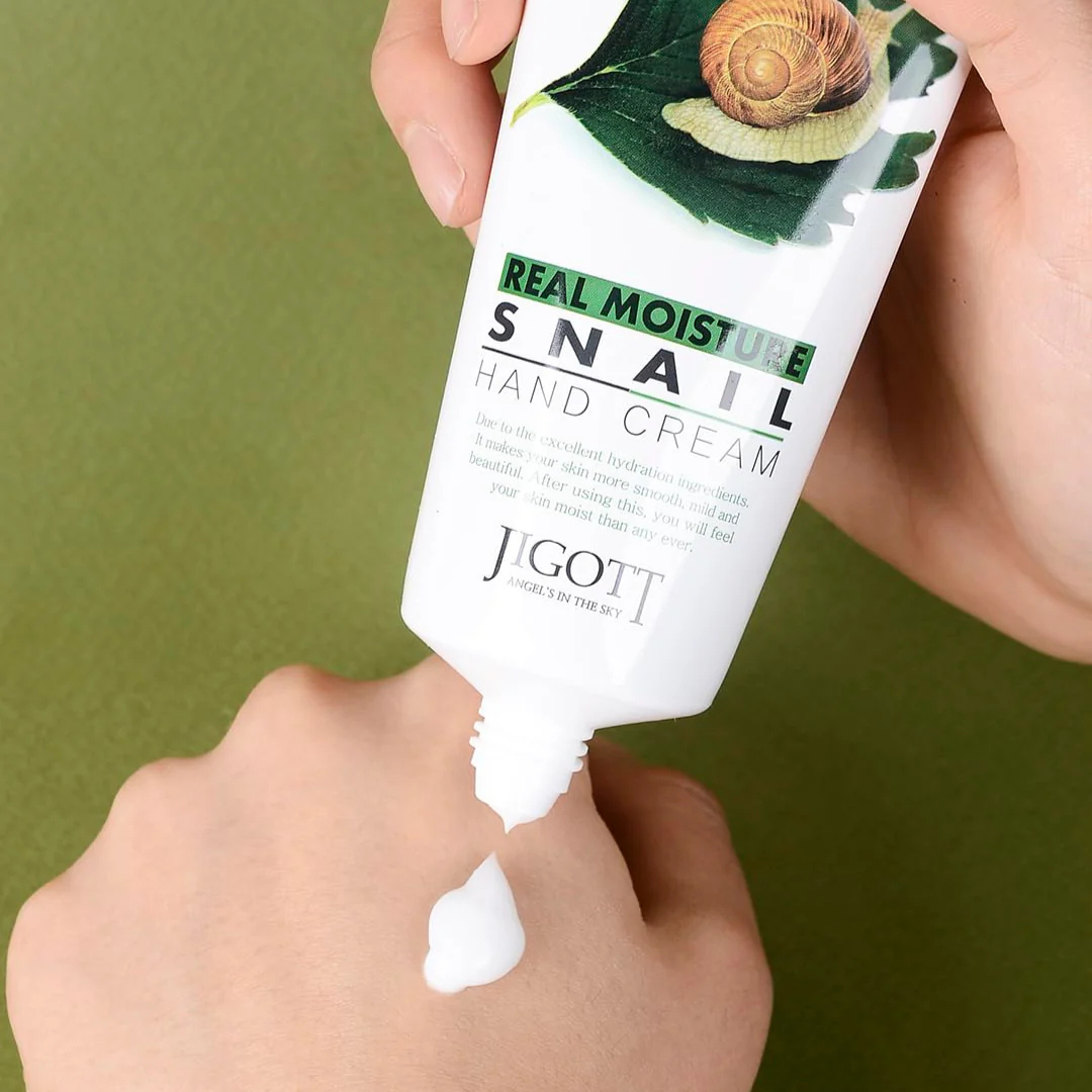 Jigott Real Moisture Snail Hand Cream - Käsivoide 100ml