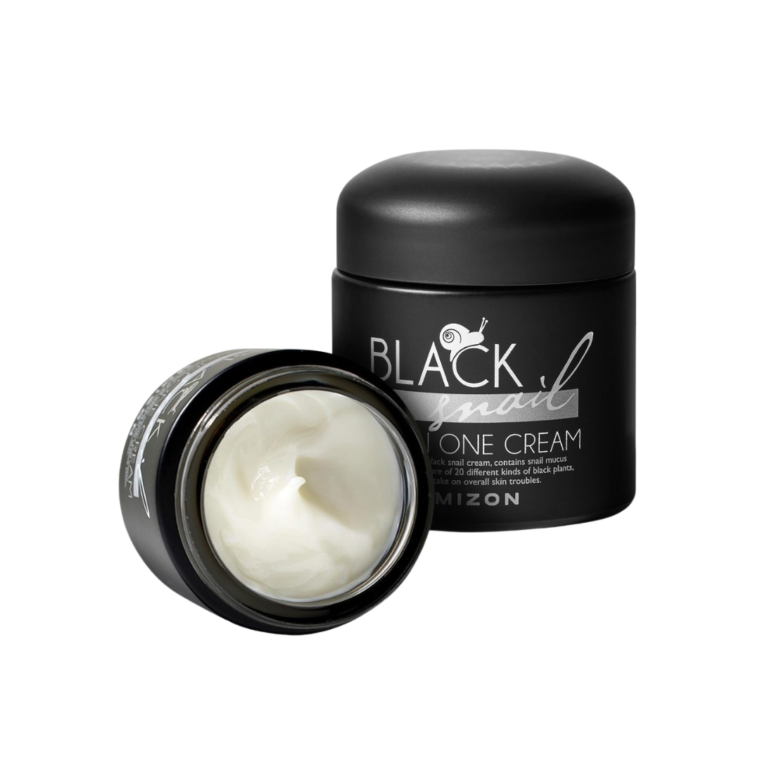 Mizon Black Snail All In One Cream - Крем для лица с муцином улитки 75мл