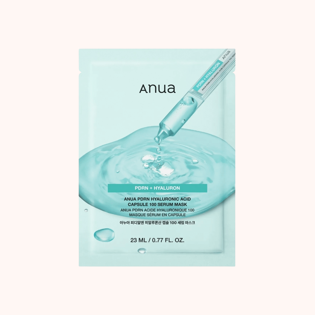 Anua PDRN Hyaluronic Acid Capsule 100 Serum Mask - Kosteuttava kangasnaamio