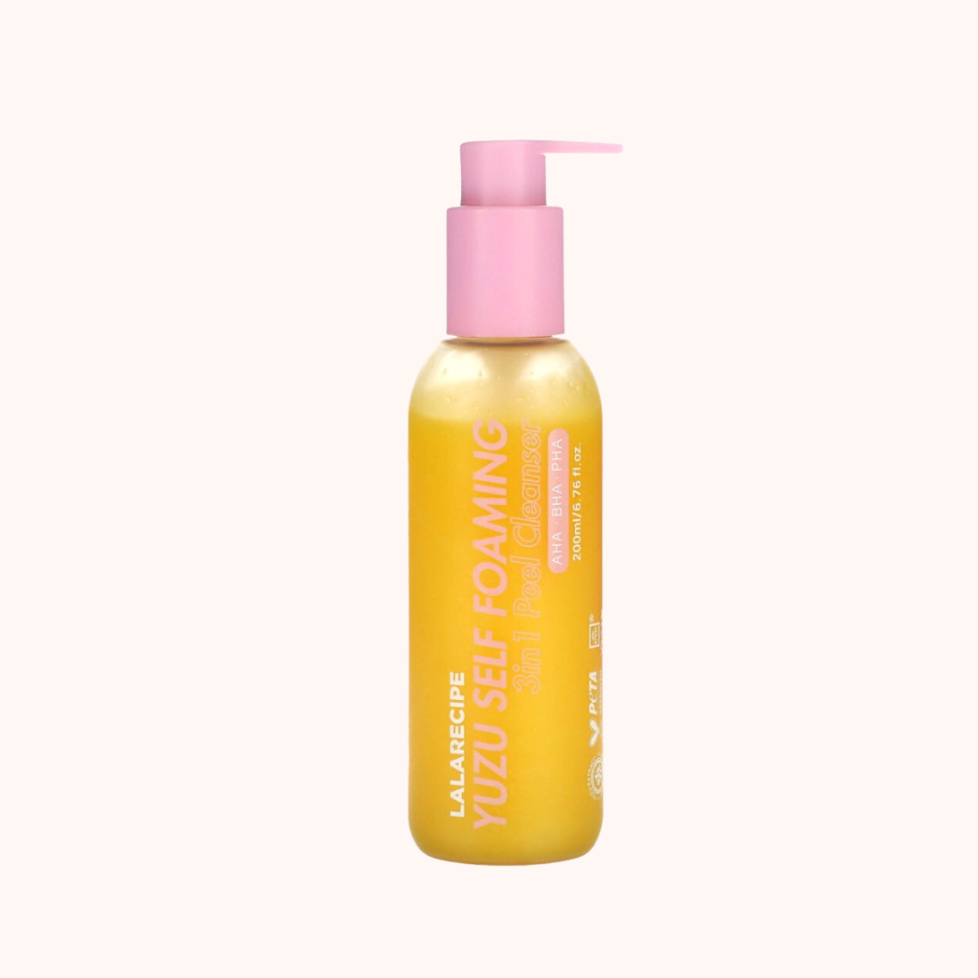 LaLa Recipe Yuzu Self Foaming 3in1 Peel Cleanser