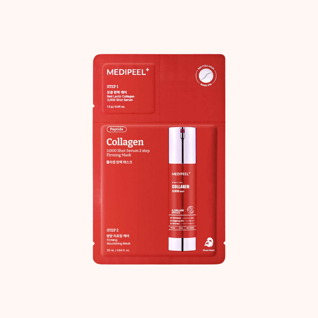Medi-Peel Red Lacto Collagen 3000 Shot Serum 2 Step Mask I K