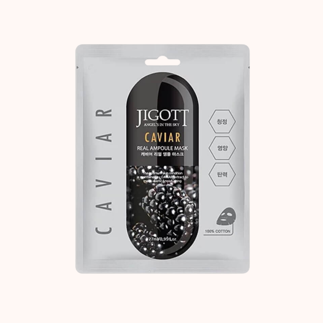 Jigott Caviar Real Ampoule Mask 27ml