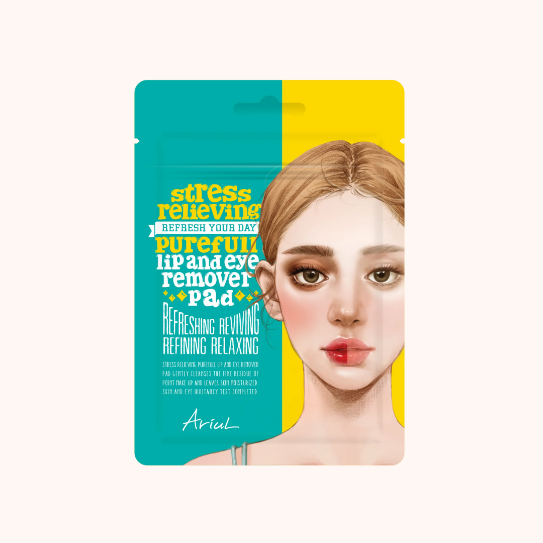 Ariul Stress Relieving Purefull Lip and Eye Remover Pad 10pz