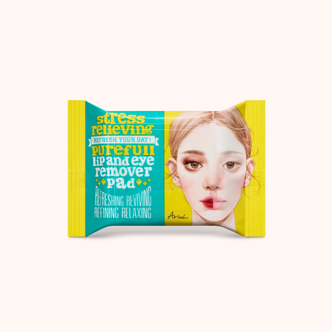 Ariul Stress Relieving Purefull Lip and Eye Remover Pad 30kpl