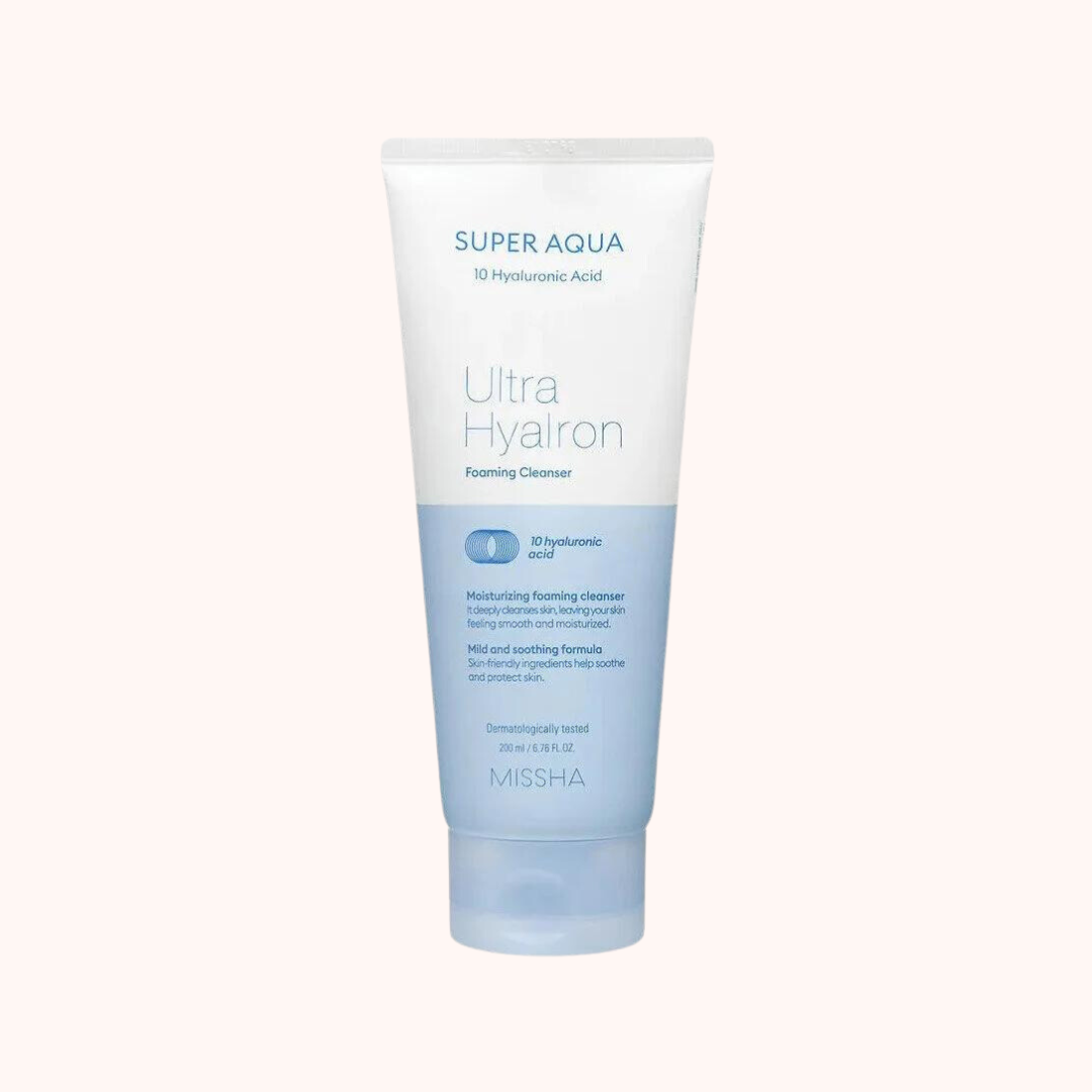 Missha Super Aqua Ultra Hyalron Cleansing Foam 200ml