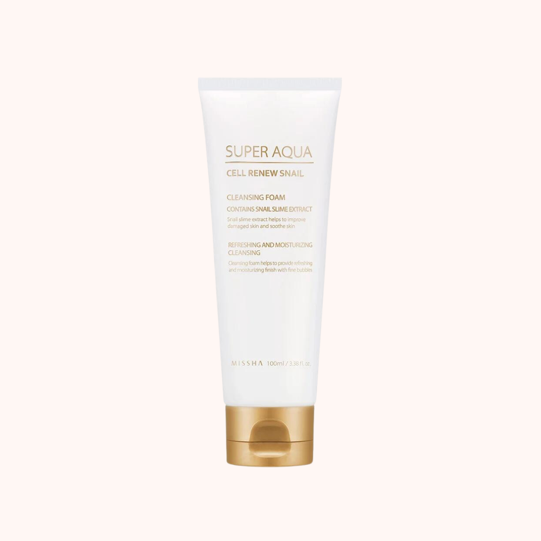 Missha Super Aqua Cell Renew Snail Cleansing Foam 100ml