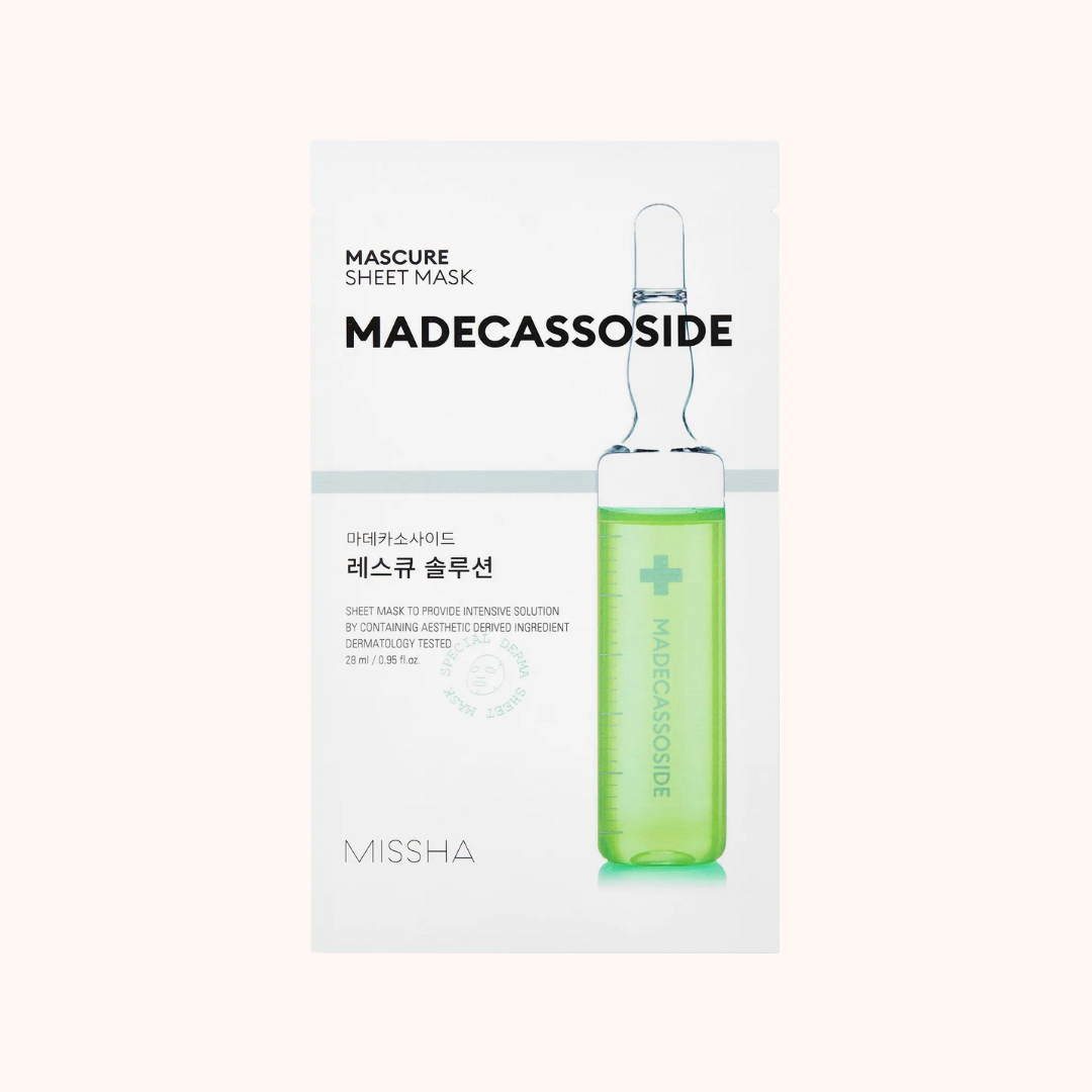 Missha Mascure Rescue Madecassoside Sheet Mask 28ml Маска с мадекассозидом