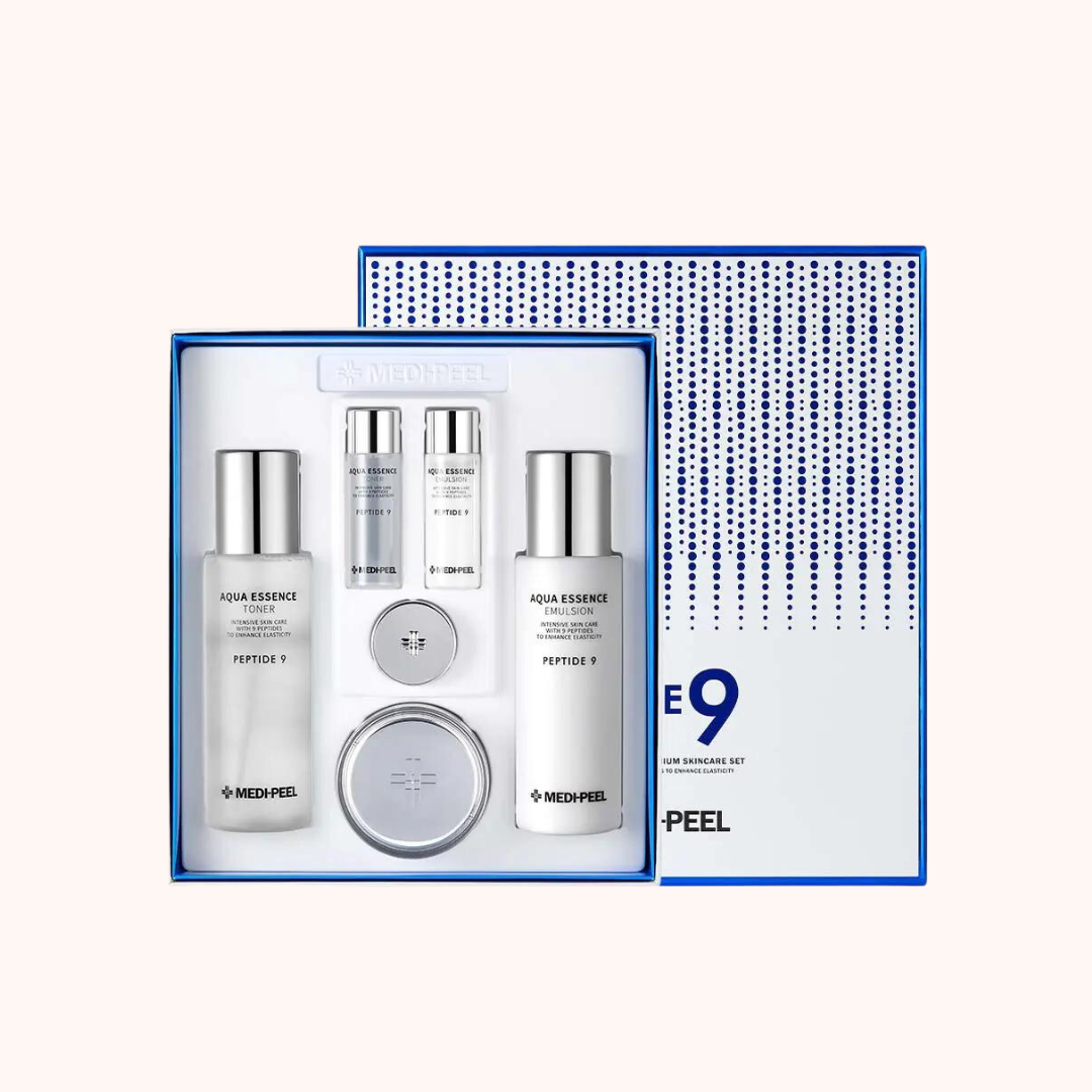 Medi Peel Peptide 9 Premium Skincare Set - Набор с пептидами для увлажнения, укрепления контура, повышения упругости кожи