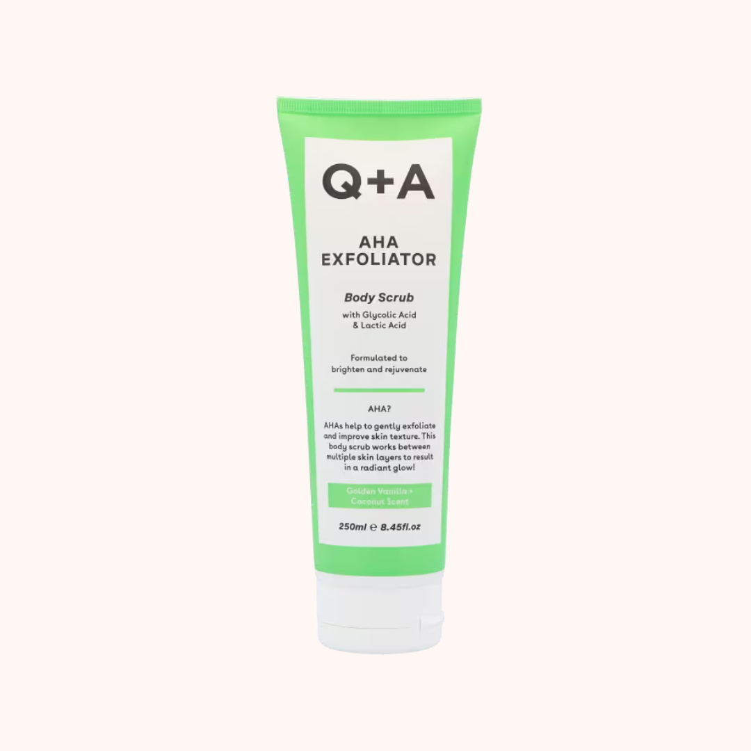 Q+A AHA Exfoliator Body Scrub 250ml