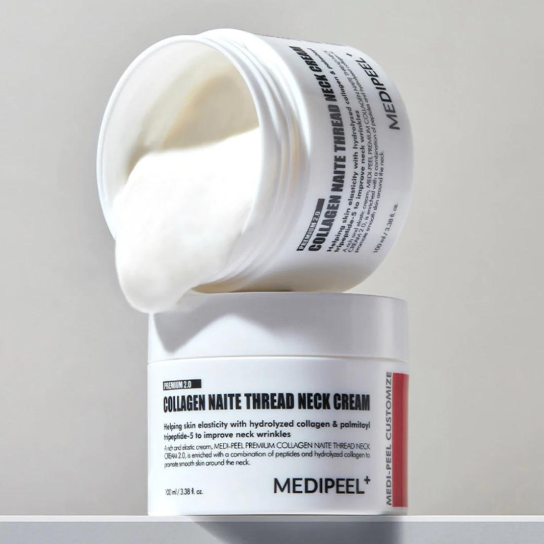 Medi-Peel Premium 2.0 Collagen Naite Thread Neck Cream - Лифтинг-крем для шеи с пептидами и коллагеном 100мл