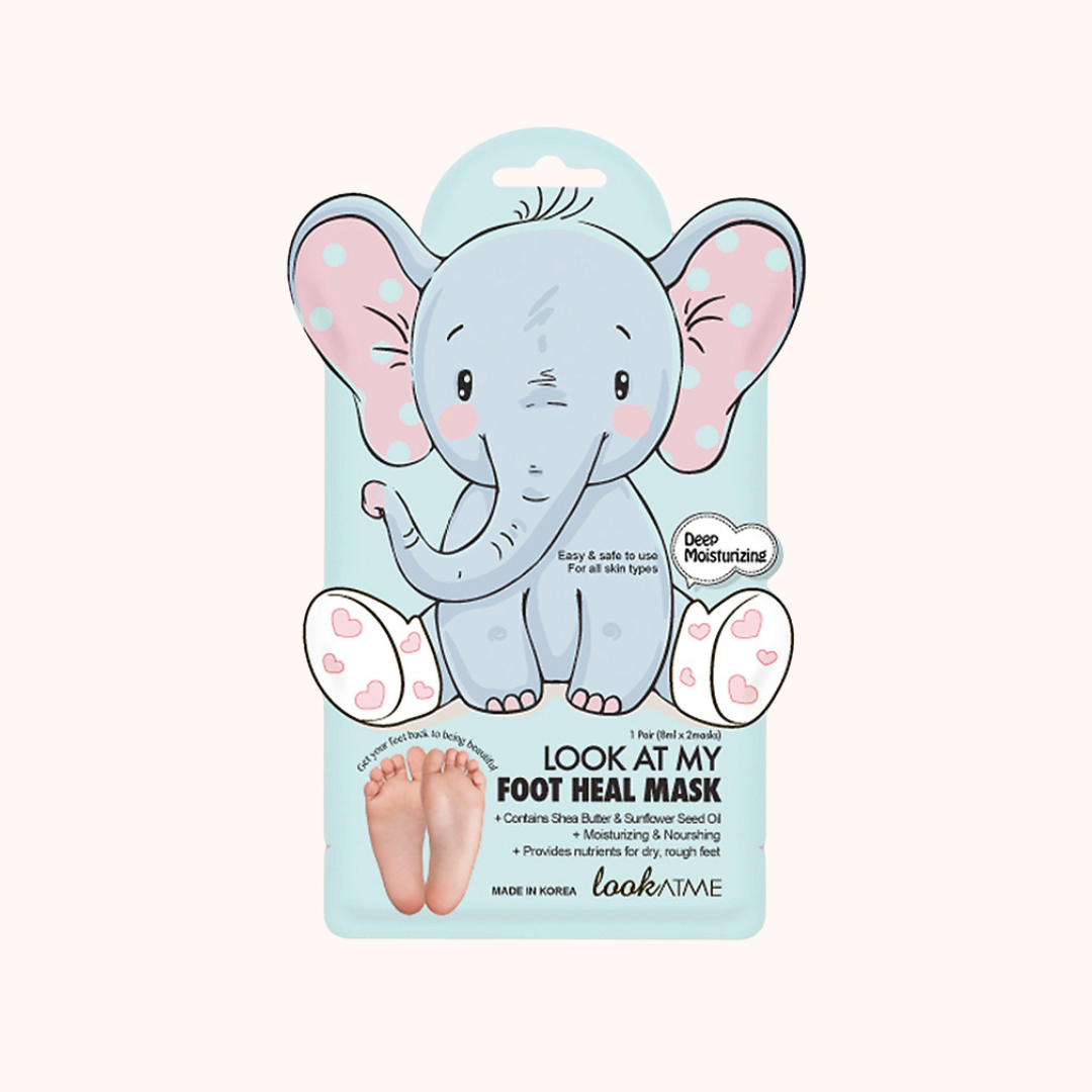 Look At Me Look At My Foot Heal Mask Elephant 1pair