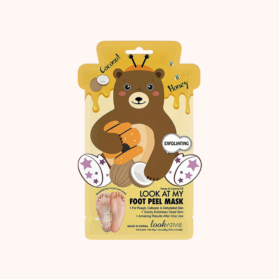 Look At Me Look At My Foot Peel Mask Bear 1pair