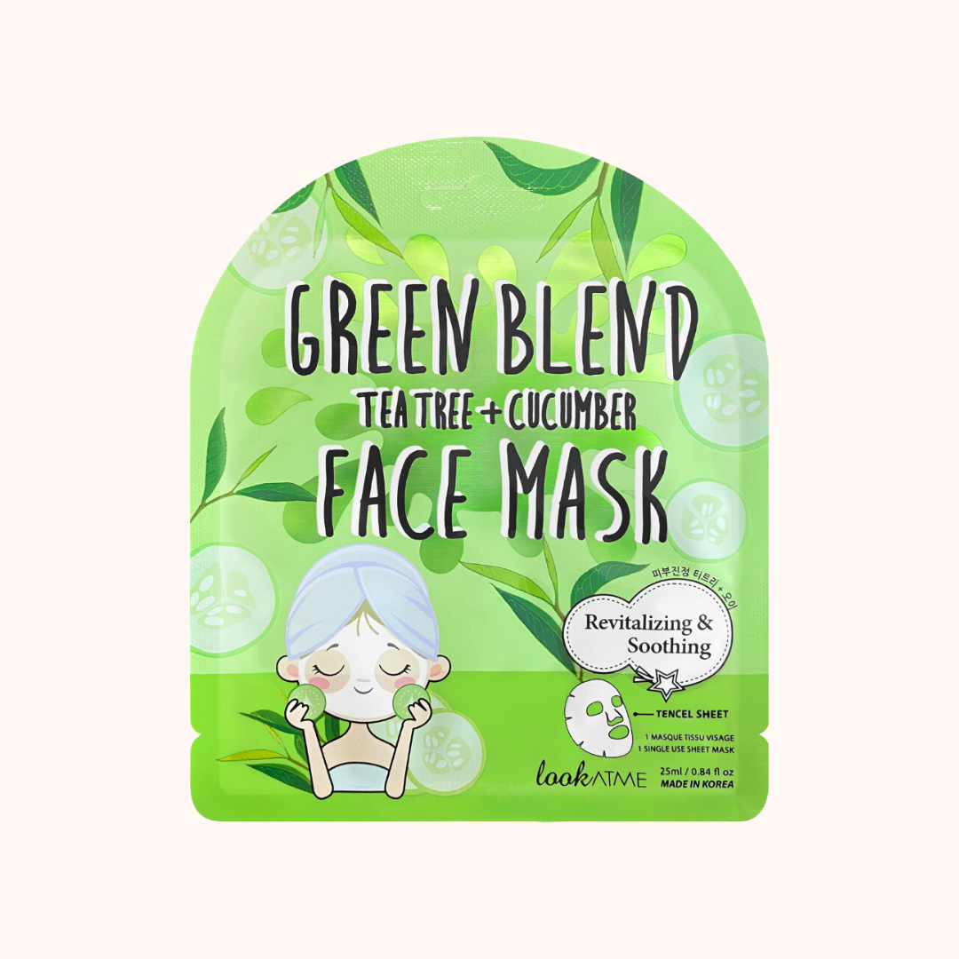 Look At Me Green Blend Tea Tree + Cucumber Face Mask 25ml