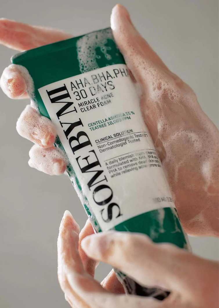 Some By Mi AHA BHA PHA 30 Days Miracle Acne - Puhdistusvaahto 100ml