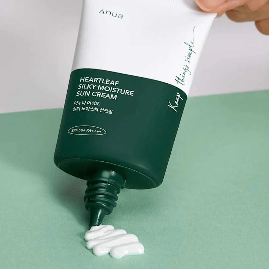 Anua Heartleaf Silky Moisture Sun Cream SPF50+/PA++++ 50ml