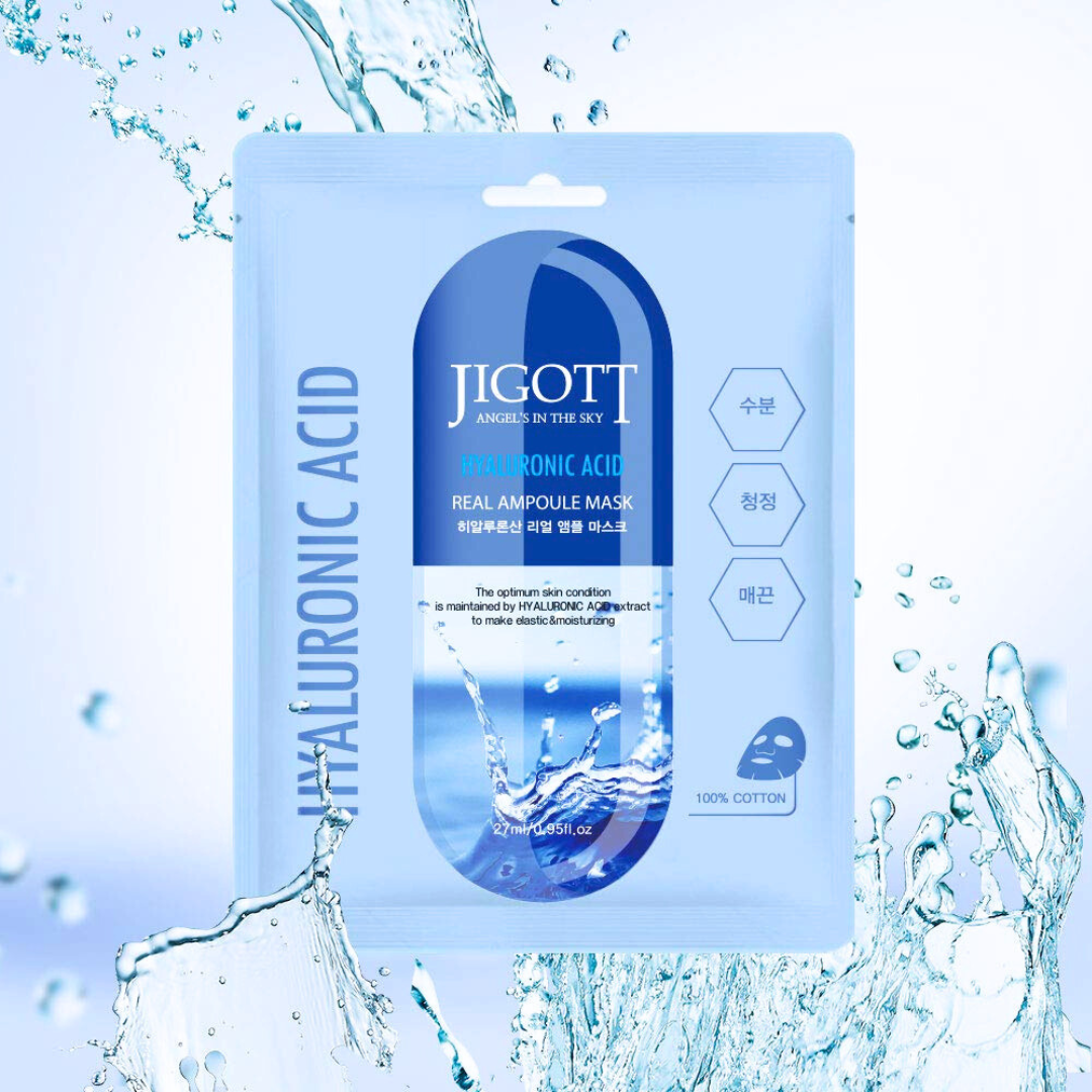 Jigott Hyaluronic Acid Real Ampoule Sheet Mask 27ml