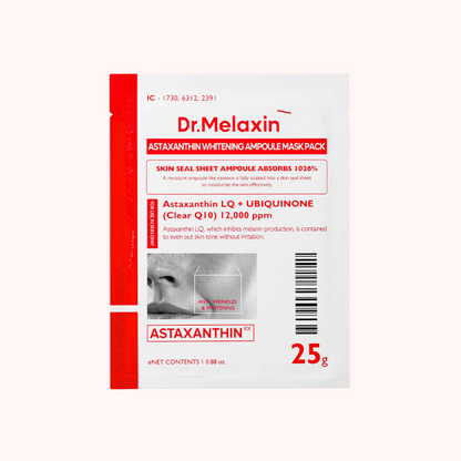 Dr. Melaxin Astaxanthin Whitening Ampoule Sheet Mask 25g
