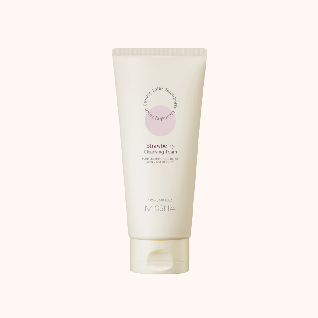 Missha Creamy Latte Cleansing Foam Strawberry 172ml