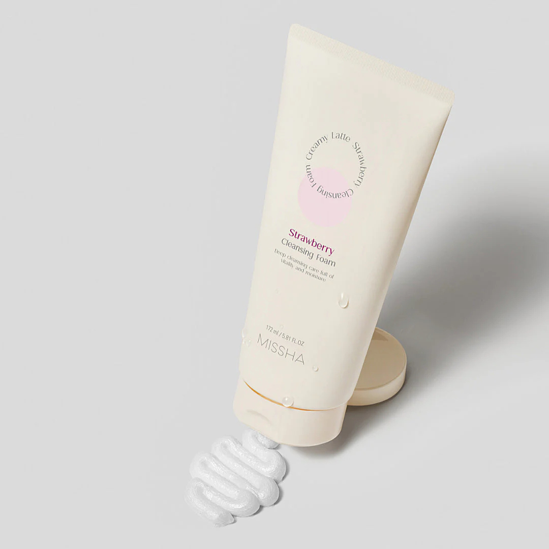 Missha Creamy Latte Cleansing Foam Strawberry 172ml