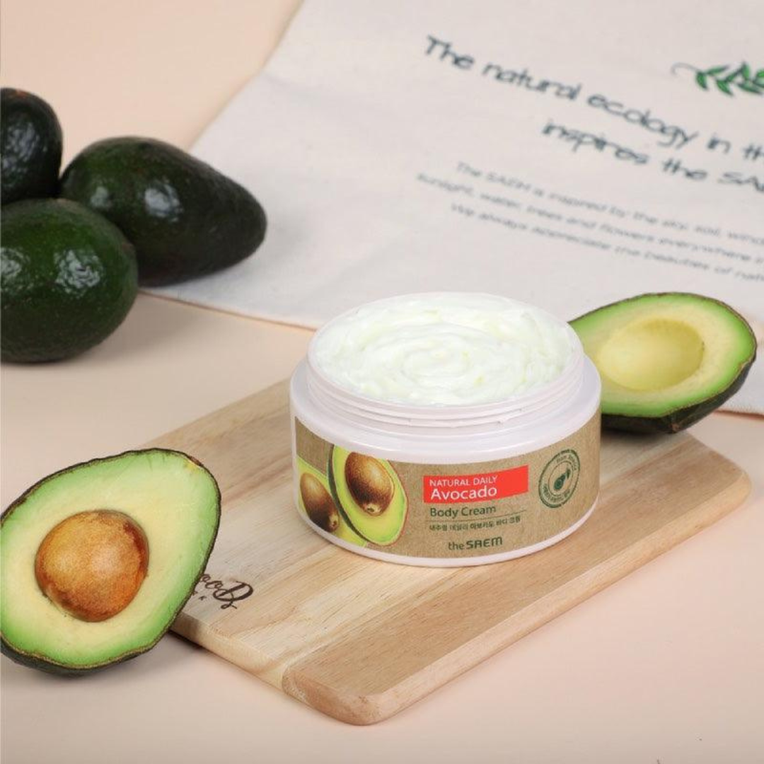 the SAEM Care Natural Daily Avocado Body Cream 300ml