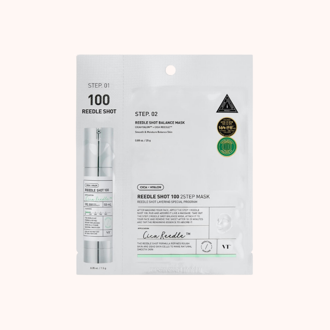 VT Cosmetics Reedle Shot 100 - Балансирующая двухэтапная маска с микроиглами