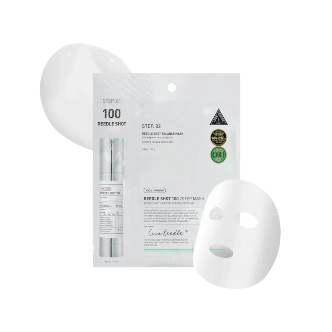 VT Cosmetics Reedle Shot 100 - Балансирующая двухэтапная маска с микроиглами
