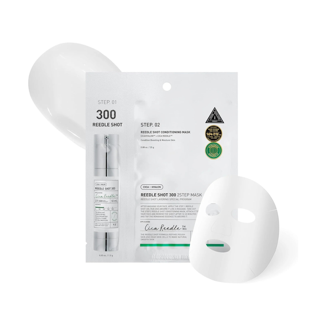 VT Cosmetics Reedle Shot 300 2Step Sheet Mask 25g