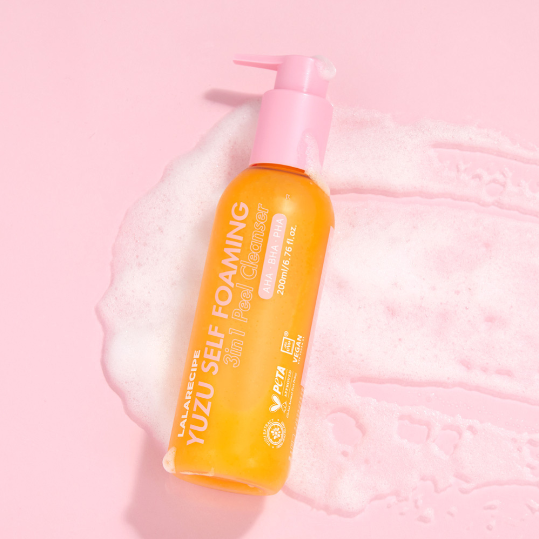 LaLa Recipe Yuzu Self Foaming 3 in 1 Peel Cleanser 200ml