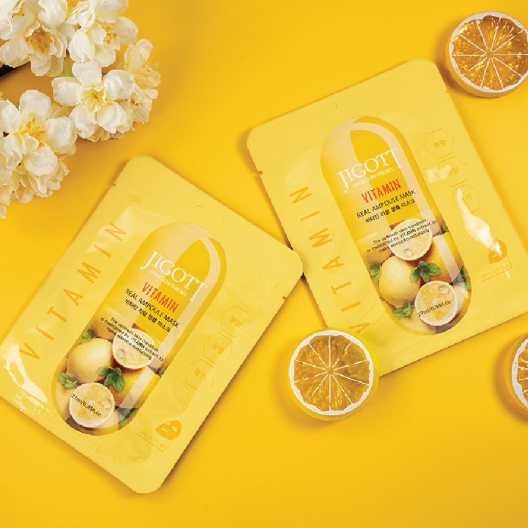 Jigott Vitamin Real Ampoule Sheet Mask 27ml
