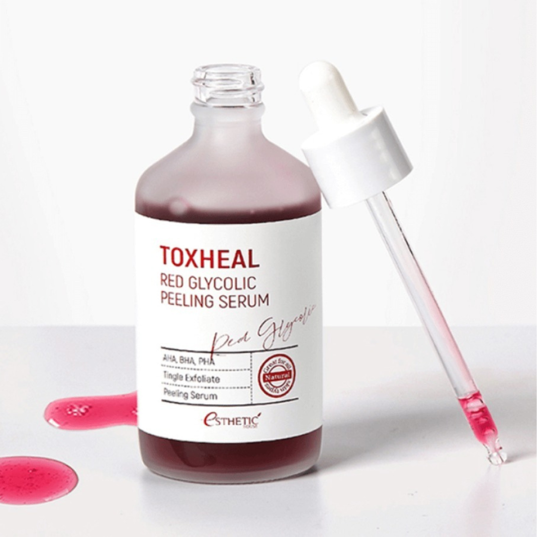 Esthetic House Toxheal Red Glycolic Peeling - Отшелушивающая сыворотка 100мл
