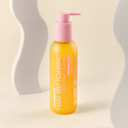LaLa Recipe Yuzu Self Foaming 3 in 1 Peel Cleanser 200ml