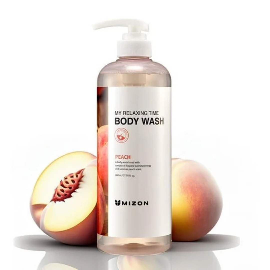 Mizon My Relaxing Time Body Wash Peach  - Gel doccia 800ml