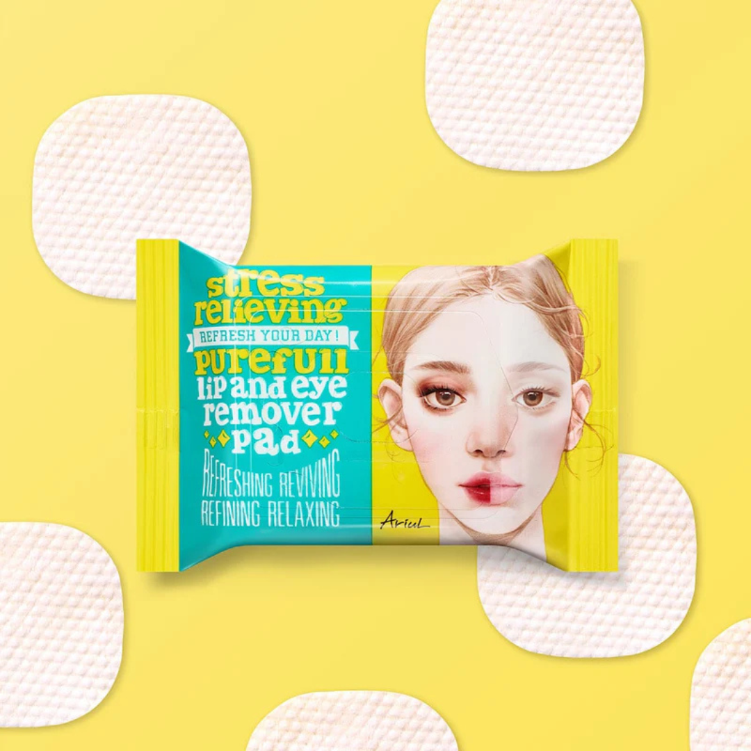 Ariul Stress Relieving Purefull Lip and Eye Remover Pad 30kpl