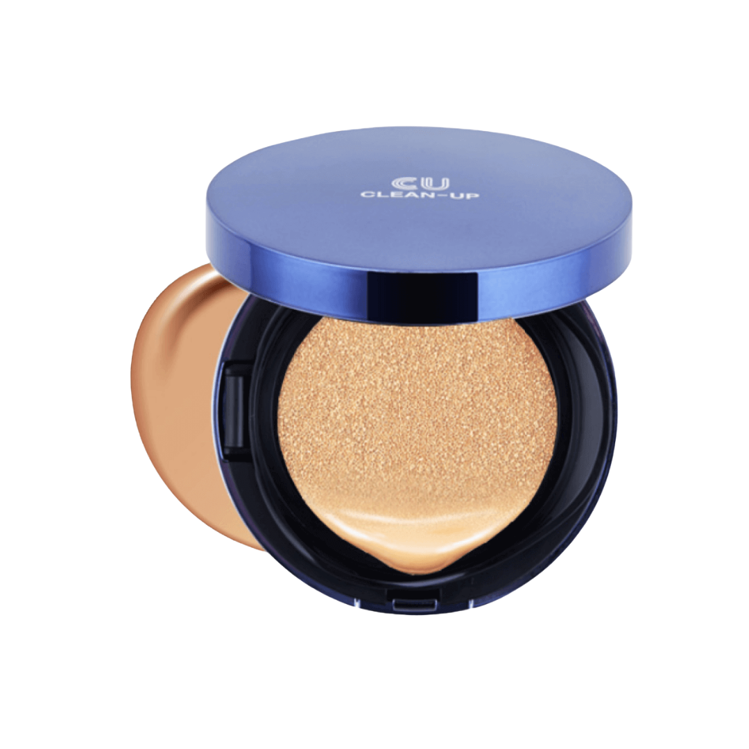 CUSKIN Clean-Up Skinfit Cushion Pact SPF 50 PA++++ 15g + vaihtopakkaus