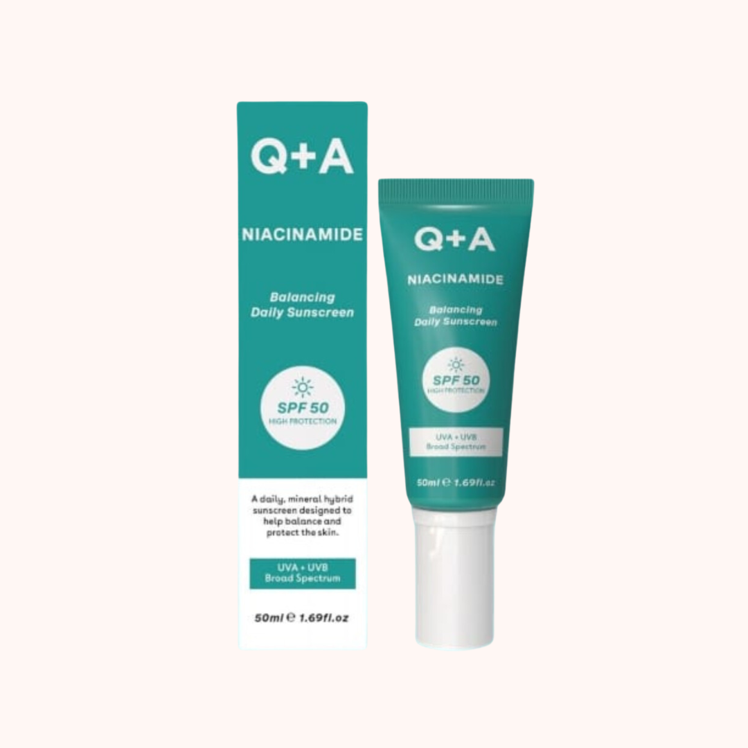 Q+A Niacinamide Balancing Daily Sunscreen SPF 50 50ml