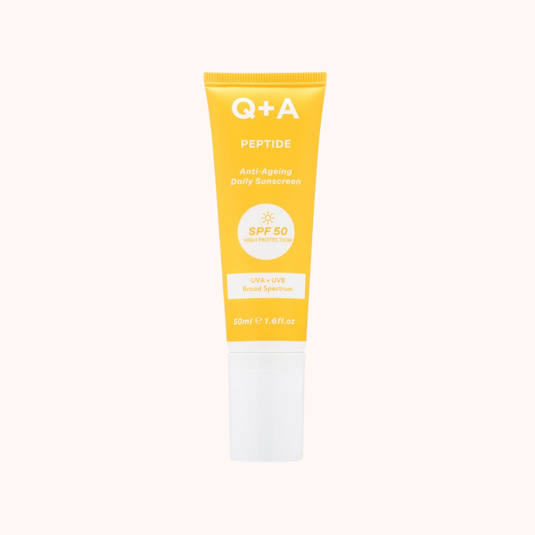 Q+A Peptide Anti-Ageing Daily Sunscreen SPF50 50ml