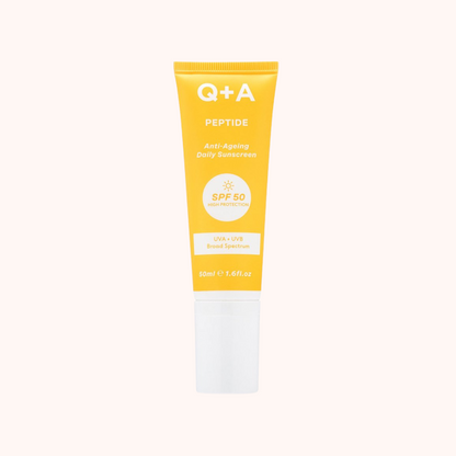 Q+A Peptide Anti-Ageing Daily Sunscreen SPF50 50ml