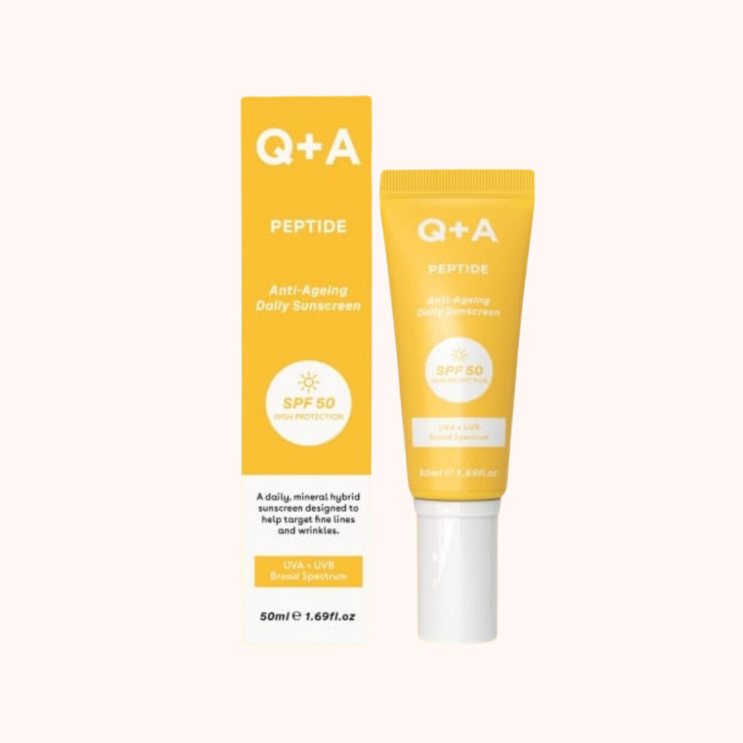 Q+A Peptide Anti-Ageing Daily Sunscreen SPF50 50ml