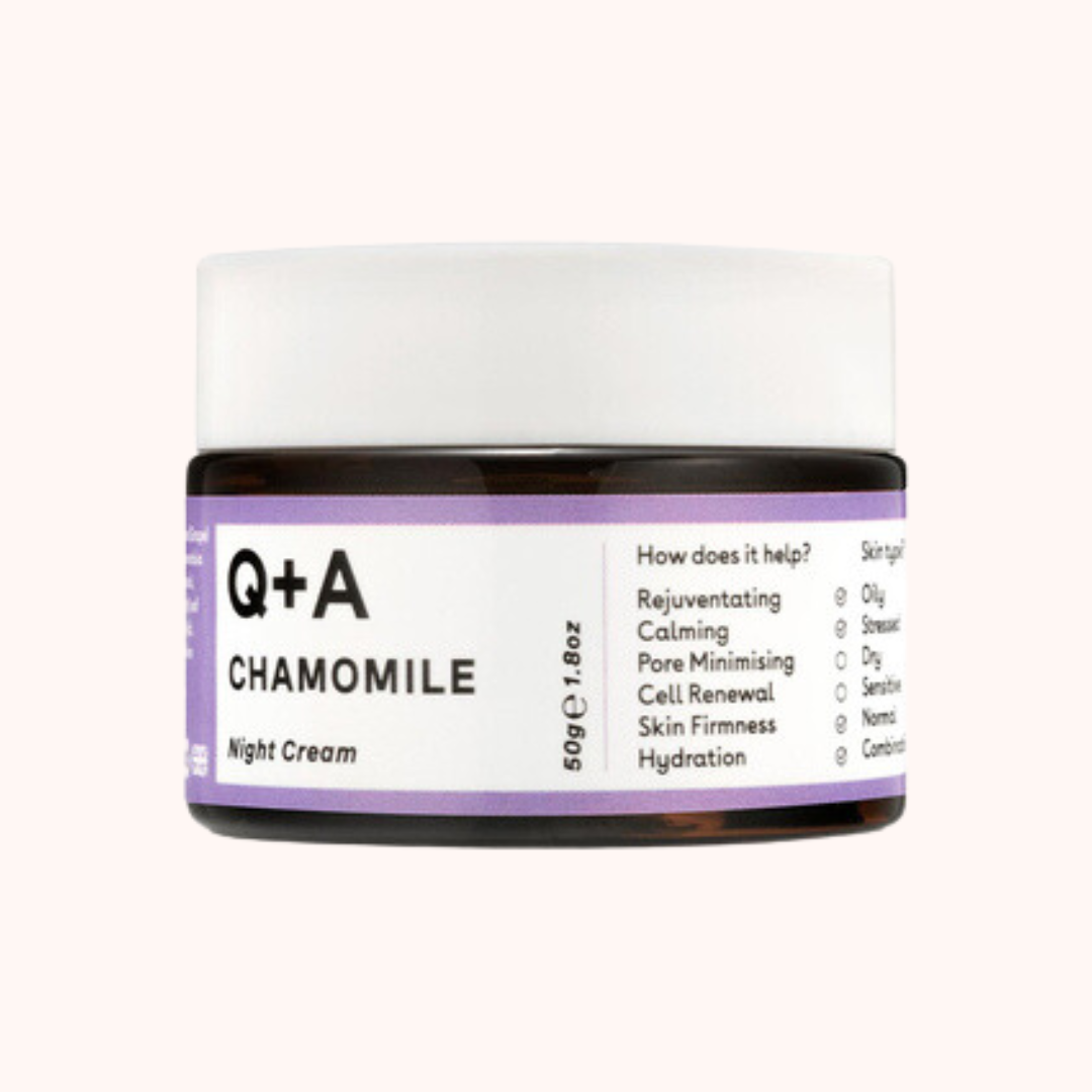 Q+A Chamomile Night Facial Cream 50g